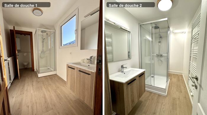 2 salles de douche et wc