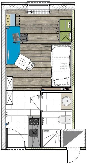 Plan&#x20;studio&#x20;22m&#x00B2;