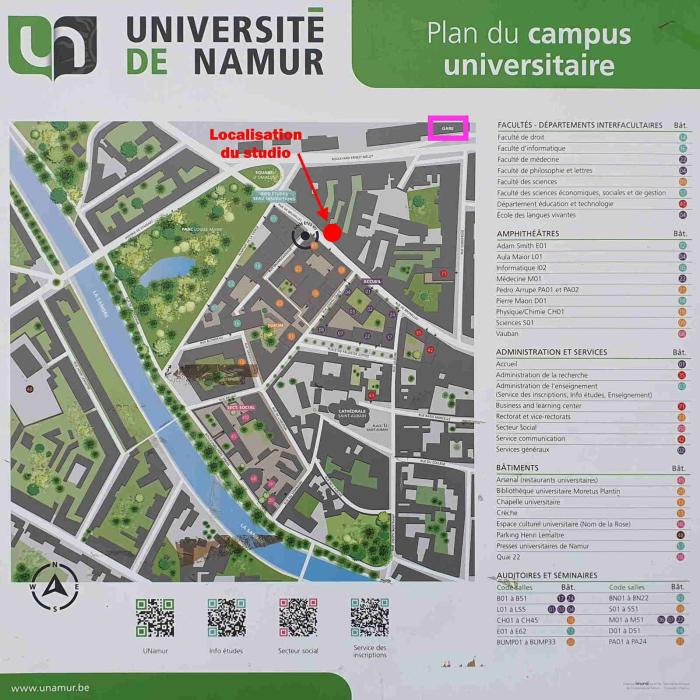 Studio 30 m² in Namen Centre - La Corbeille