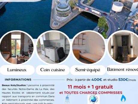 Kot 14 m² in Namen Centre - La Corbeille